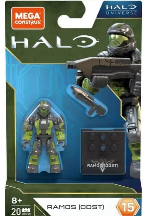 Mega Construx Halo Heroes Series 15: Complete Set of 5 Buildable Figures