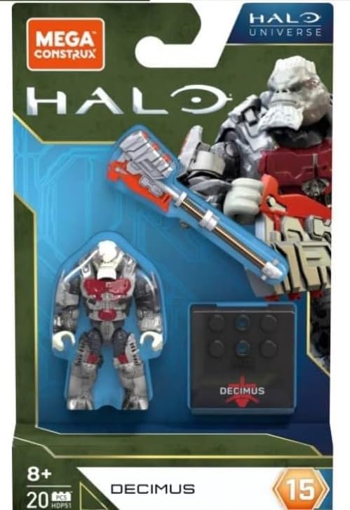 Mega Construx Halo Heroes Series 15: Complete Set of 5 Buildable Figures