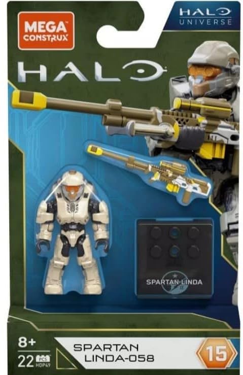 Mega Construx Halo Heroes Series 15: Complete Set of 5 Buildable Figures