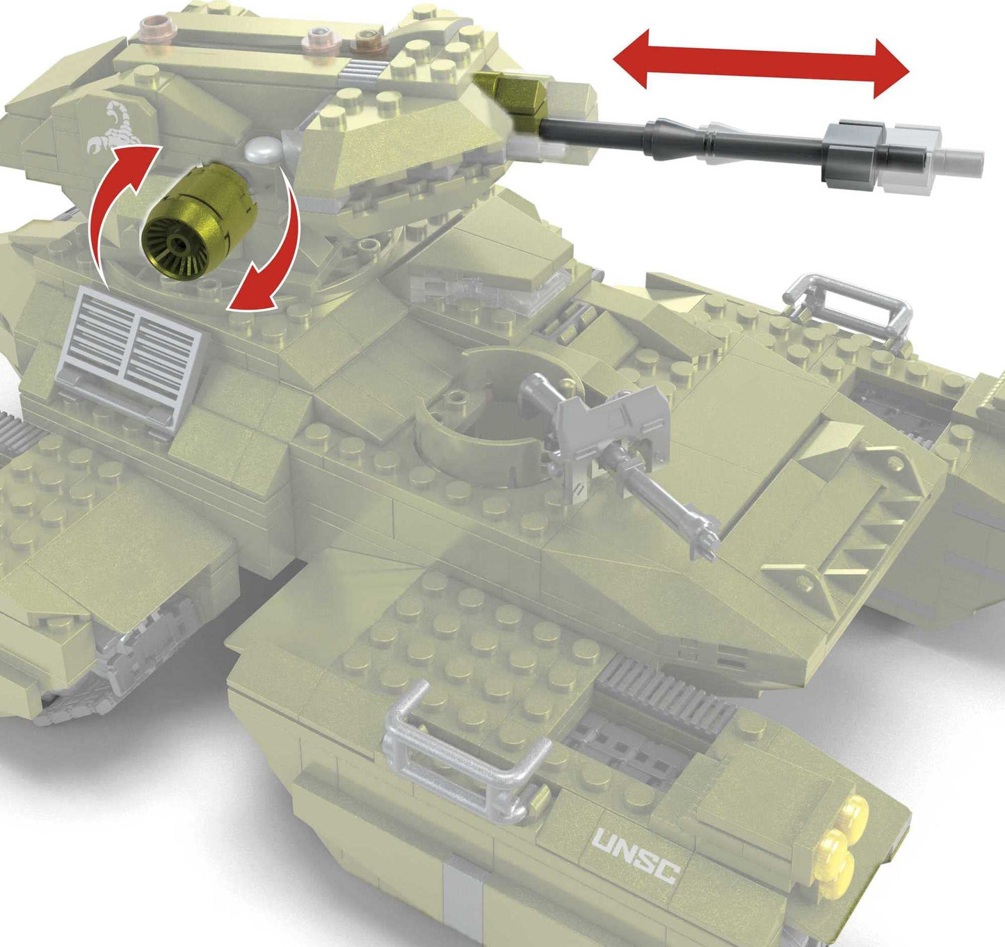 MEGA Halo Scorpion Clash Tank – 993 Pieces, 5 Micro Figures | Mega Brands