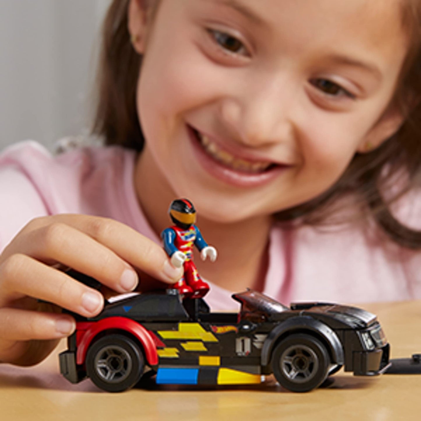 MEGA Hot Wheels Cadillac ATS-V R Building Toy Race Car, 90 Pieces, Micro Figure — Ages 5+ | Mega Brands
