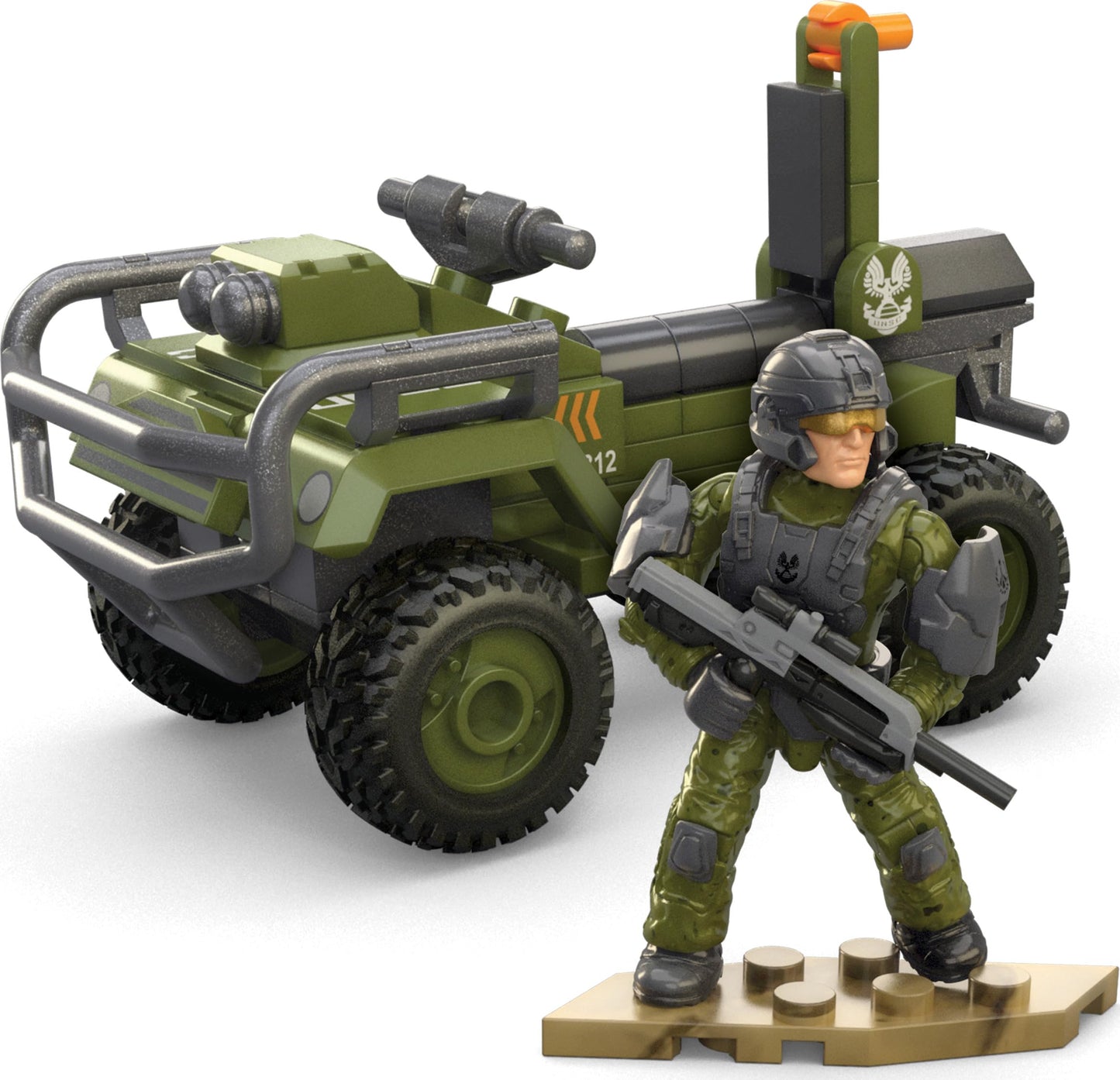 MEGA Halo The Series Mongoose ATV Building Set – 79 Pieces, Poseable UNSC Marine Figure | Mega Bloks