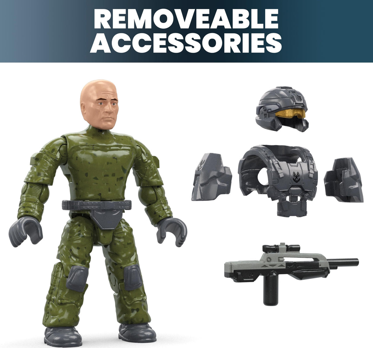 MEGA Halo The Series Mongoose ATV Building Set – 79 Pieces, Poseable UNSC Marine Figure | Mega Bloks