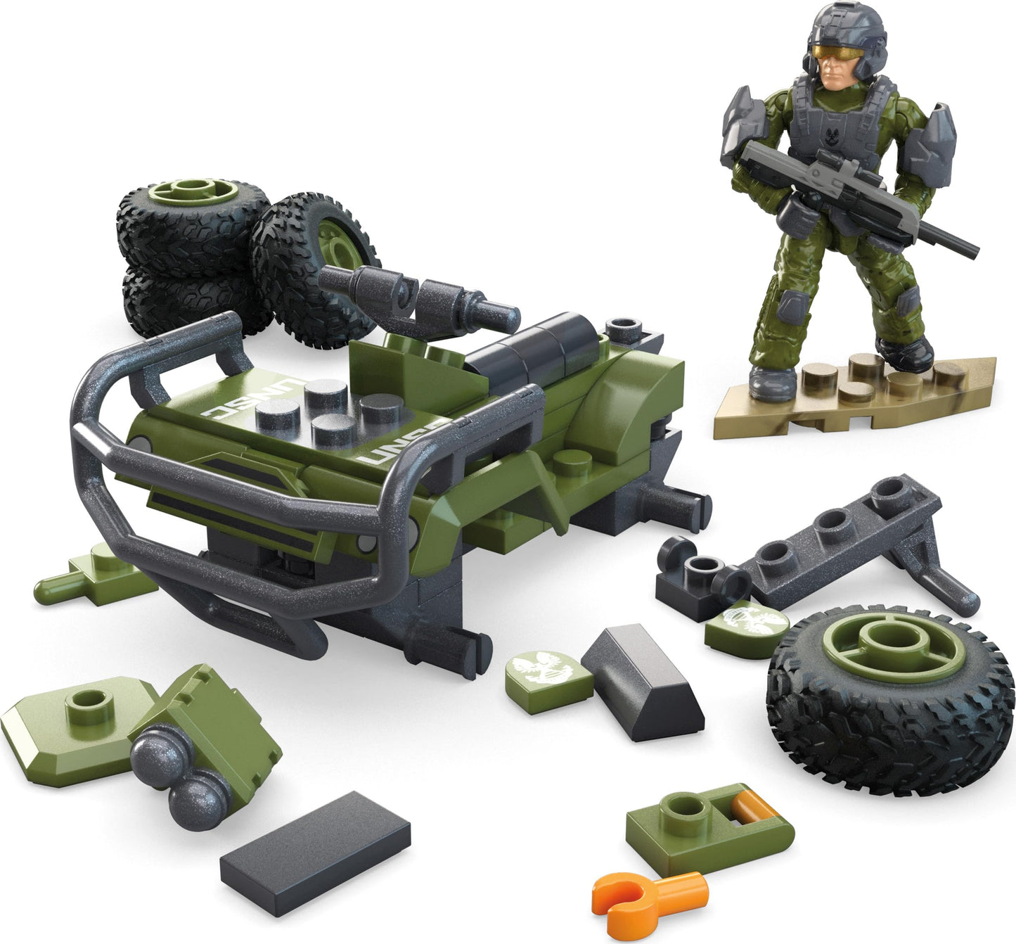 MEGA Halo The Series Mongoose ATV Building Set – 79 Pieces, Poseable UNSC Marine Figure | Mega Bloks