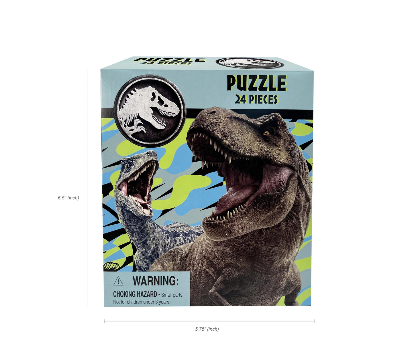 Megatoys Jurassic World Easter Tote Bag Gift Set – Tote Bag, 24-Piece Puzzle, Water Bottle, Sticker Pack & More