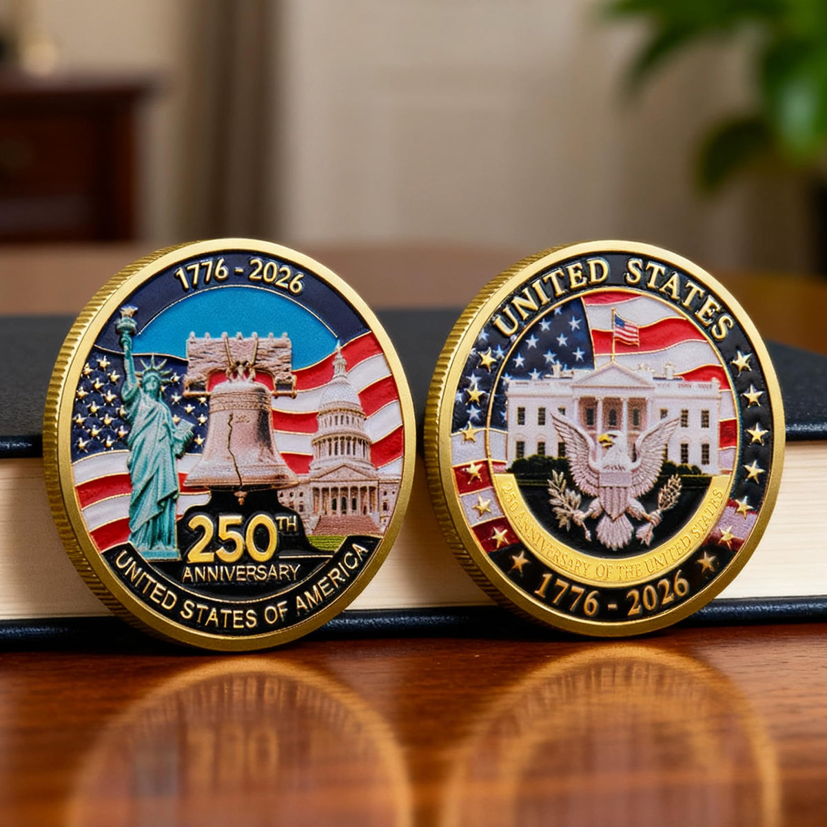 MEGLORT 250th Anniversary Challenge Coin - Double-Sided Commemorative 1.57 inch