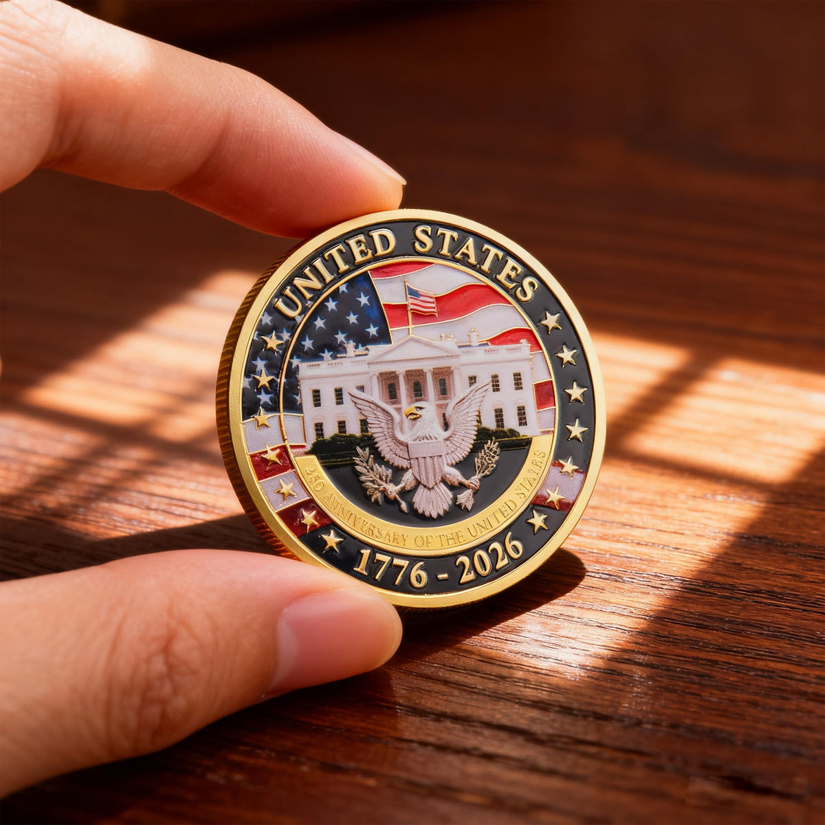 MEGLORT 250th Anniversary Challenge Coin - Double-Sided Commemorative 1.57 inch