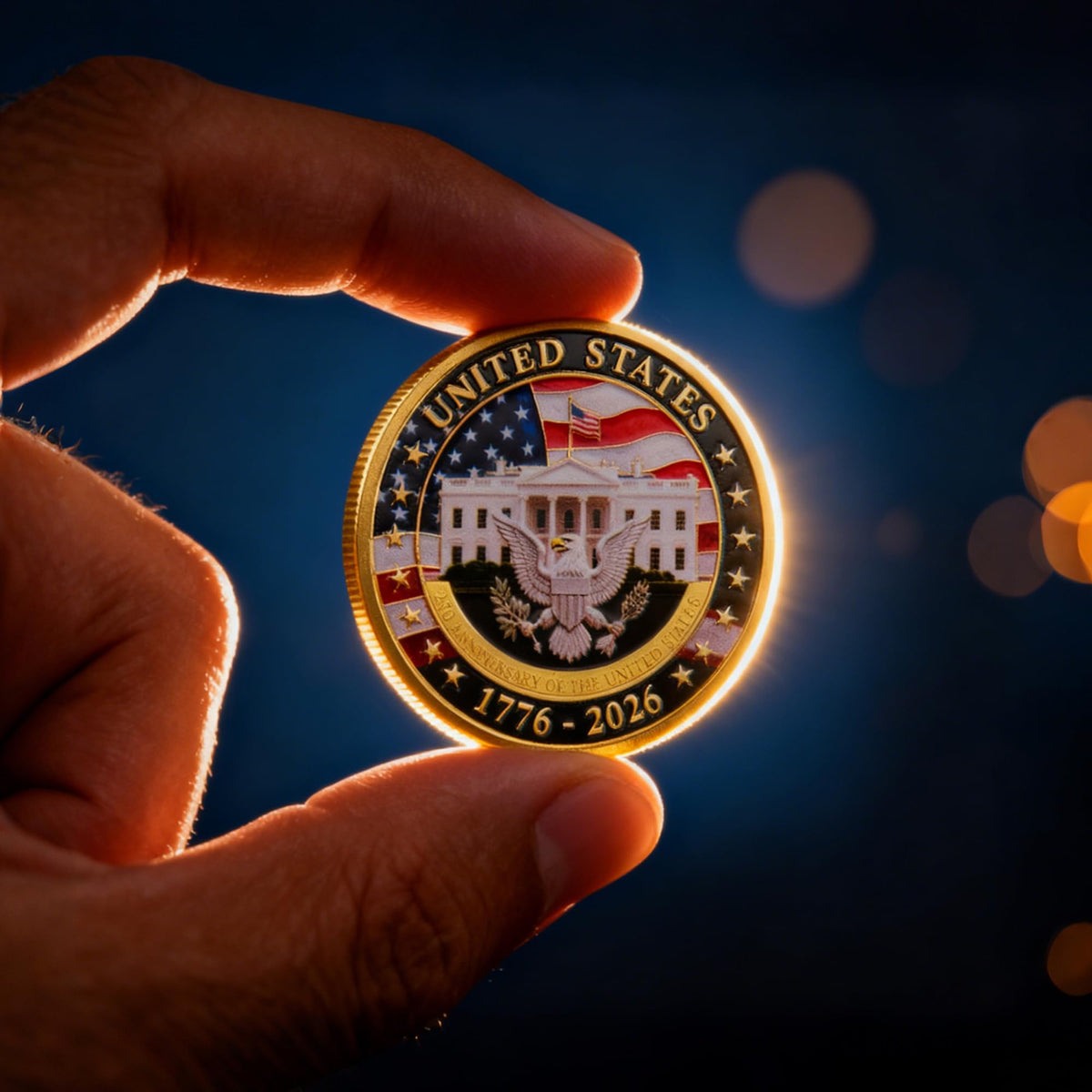 MEGLORT 250th Anniversary Challenge Coin - Double-Sided Commemorative 1.57 inch