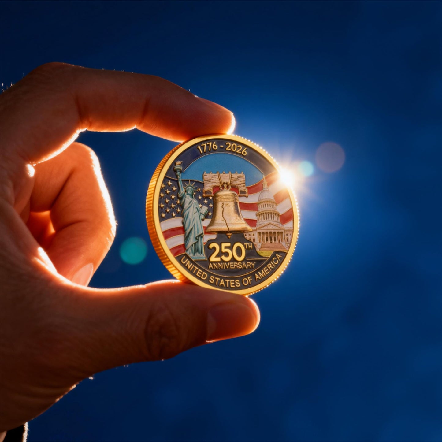 MEGLORT 250th Anniversary Challenge Coin - Double-Sided Commemorative 1.57 inch