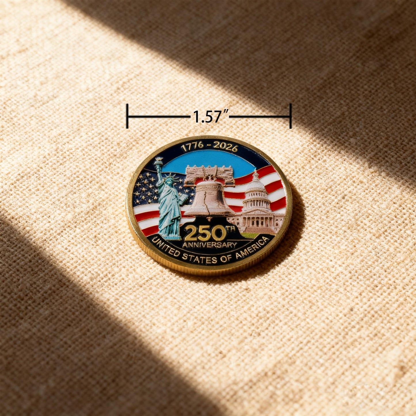 MEGLORT 250th Anniversary Challenge Coin - Double-Sided Commemorative 1.57 inch