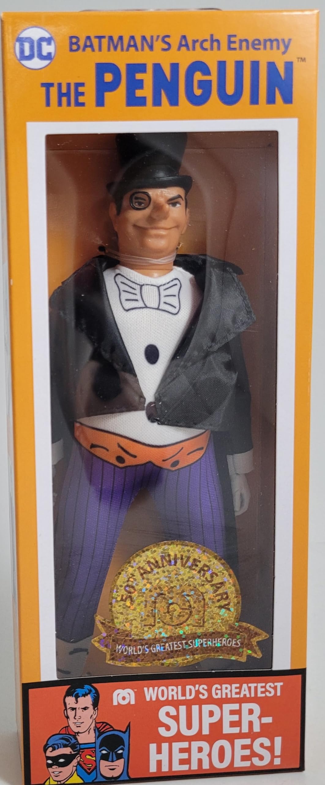 Mego DC Penguin 50th Anniversary 8-Inch Action Figure | Retro Collectible