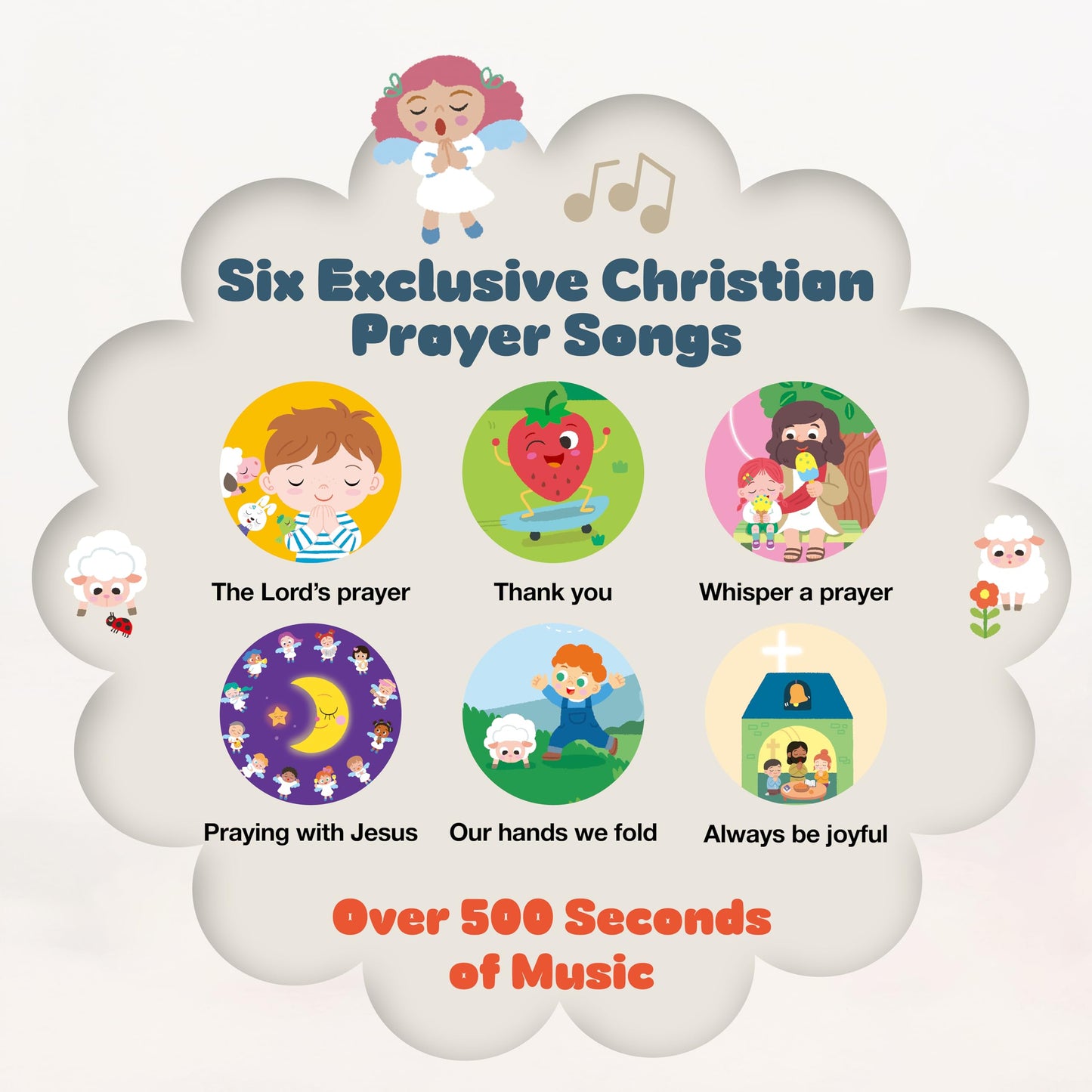 Mehmeh Pray with Jesus: Six Toddler Prayer Songs Book 1–3 (Bible Songs)