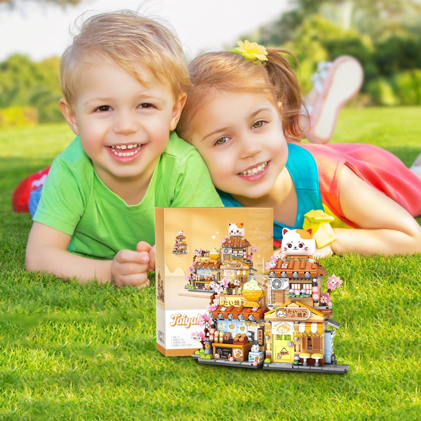 MEIEST Mini City Shop Street View Building Blocks Taiyaki Edition – Creative STEM Model Kit