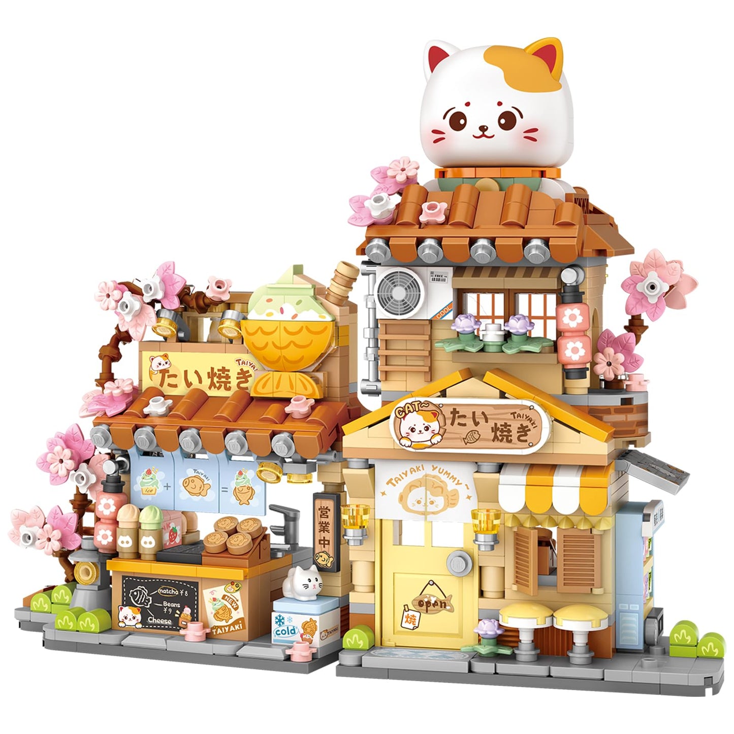 MEIEST Mini City Shop Street View Building Blocks Taiyaki Edition – Creative STEM Model Kit