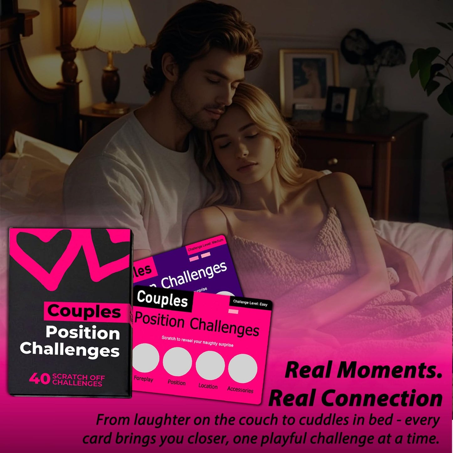 Meiguih Couples Games for Adults – 40 Scratch-Off Dares & Romantic Adventures