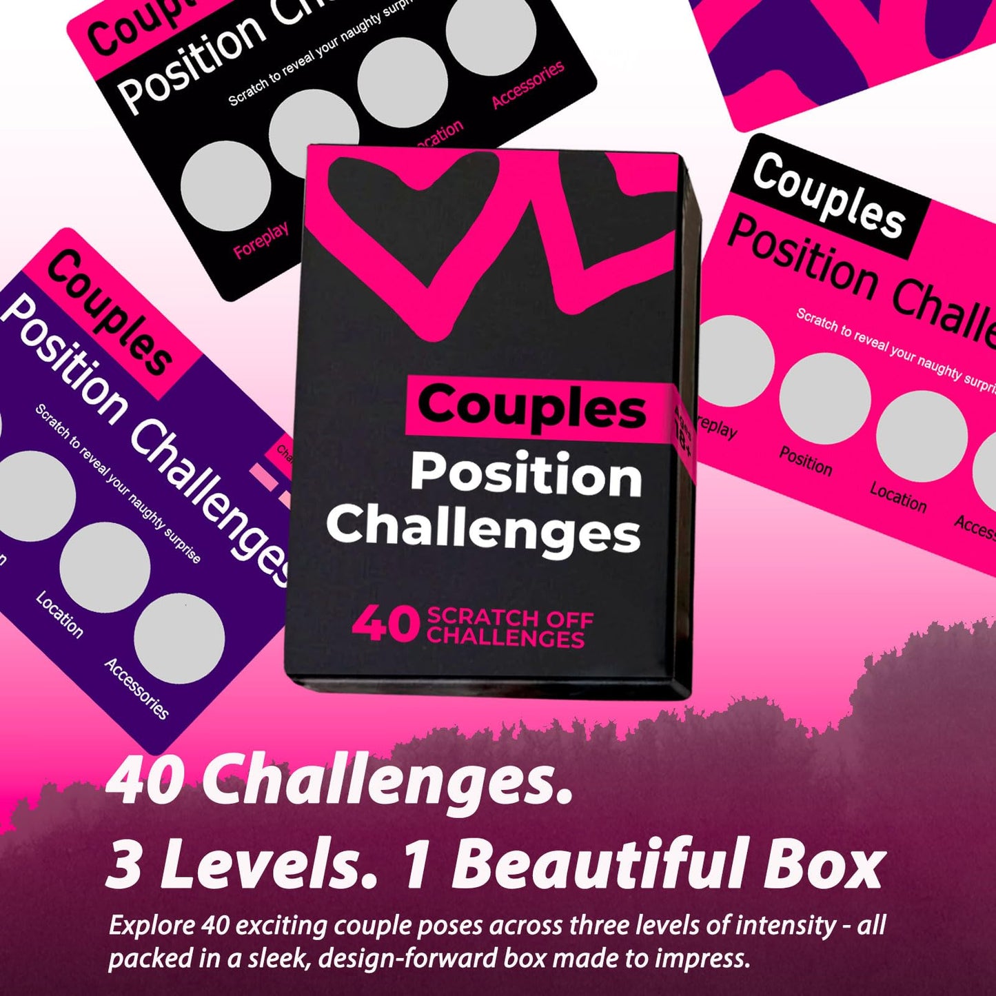 Meiguih Couples Games for Adults – 40 Scratch-Off Dares & Romantic Adventures