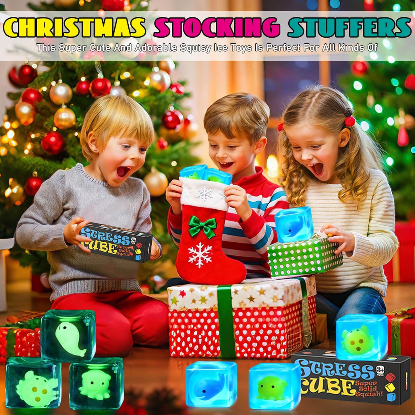 Meijoy Stress Cube – Glow-in-Dark Whale Fidget Toy for All Ages
