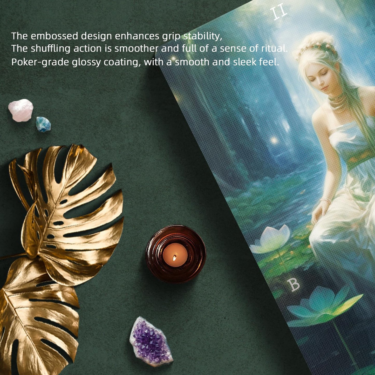 Mekasthos Elf Tarot Cards for Beginners | 78-Card Deck with Guide Book | Forest Elf Everyday Witch Tarot