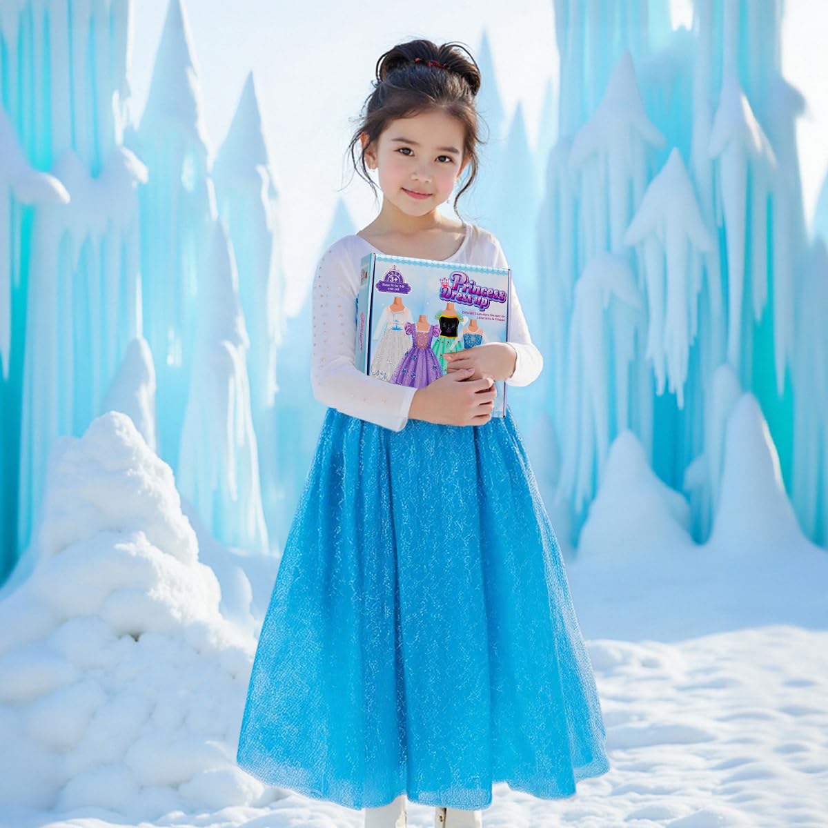 Meland Princess Dress Up – Light Up Costume for Girls 3-10 | Halloween, Christmas, Birthday Gift