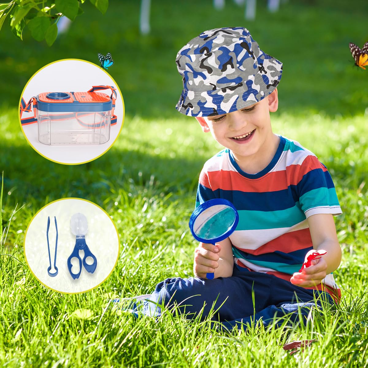 Meland Kids Camping Set with Tent | Outdoor Pretend Play Gear for Toddlers