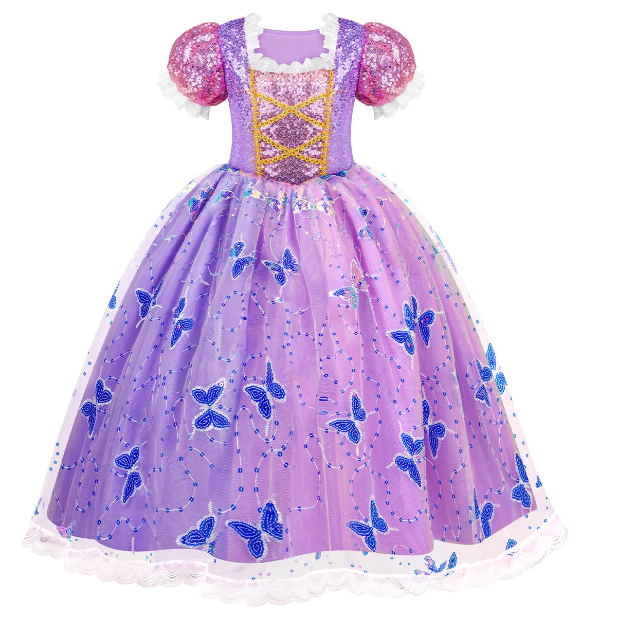 Meland Princess Light-Up Dress for Girls (Ages 3-10) - Enchanting Costume & Accessory Set