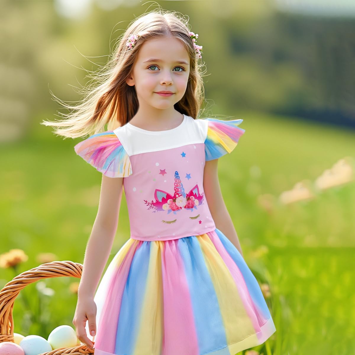 Meland Princess Dress Up Kit for Girls – Cape, Tops, Skirts & Accessories (Ages 3-8)
