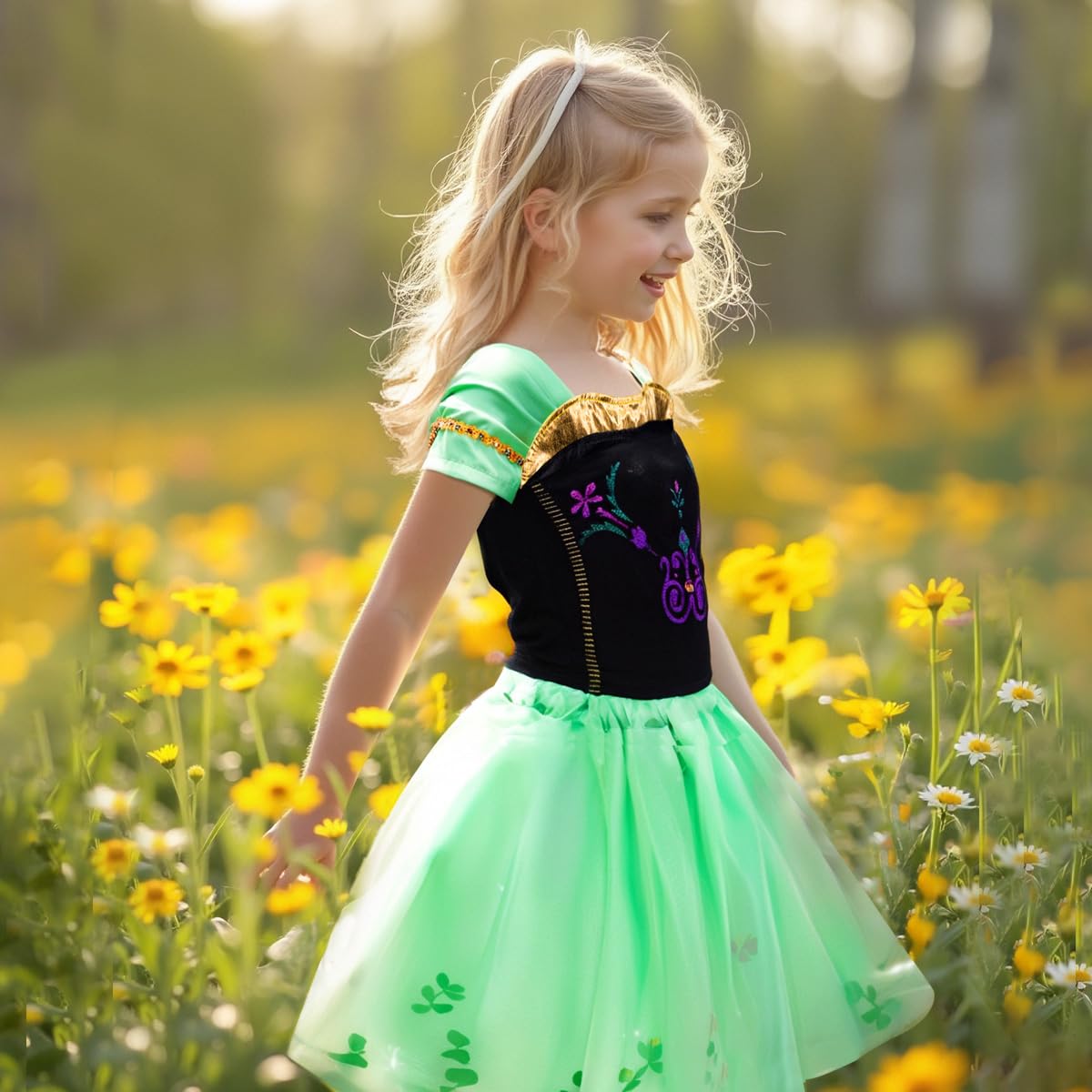 Meland Princess Dress Up Kit for Girls – Cape, Tops, Skirts & Accessories (Ages 3-8)