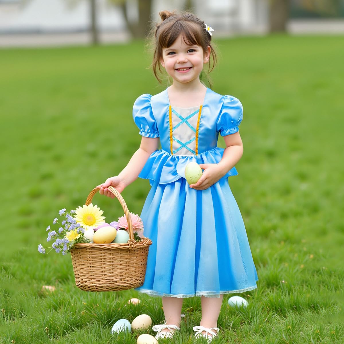 Meland Princess Dress Up Kit for Girls – Cape, Tops, Skirts & Accessories (Ages 3-8)