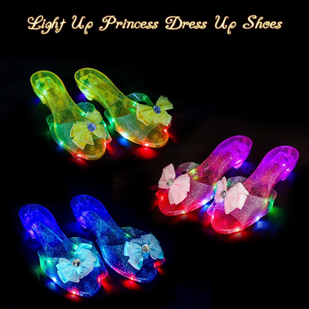 Meland Princess Dress-Up Toys – Light Up Skirts, Shoes & Accessories