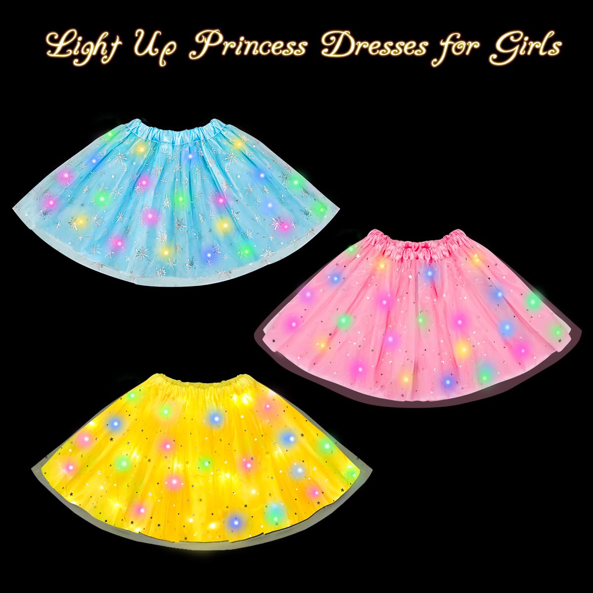 Meland Princess Dress-Up Toys – Light Up Skirts, Shoes & Accessories