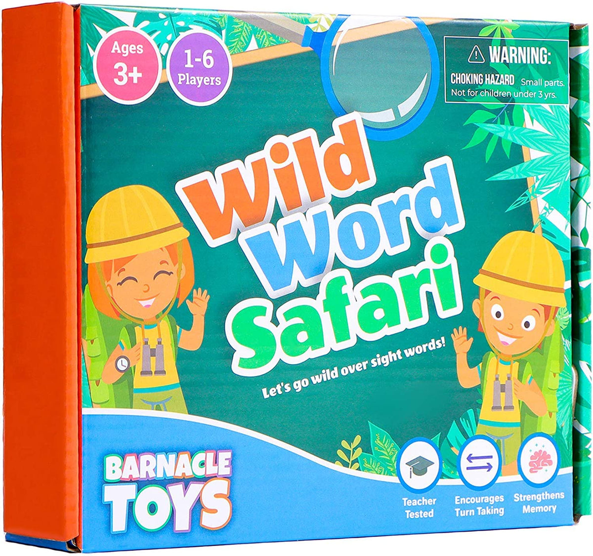 Melby Toys Barnacle Wild Word Safari – CVC Sight Word Games for Kids, Phonics Card Alternatives, Classroom Must-Have