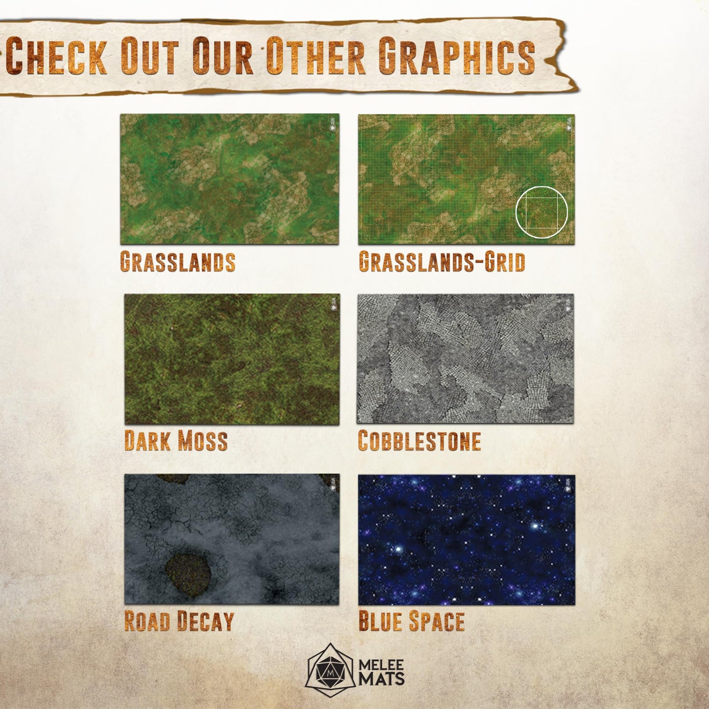Melee Mats Wargaming Battle Mat 48x72 - Durable Vinyl Terrain for Warhammer 40K, DnD & RPGs