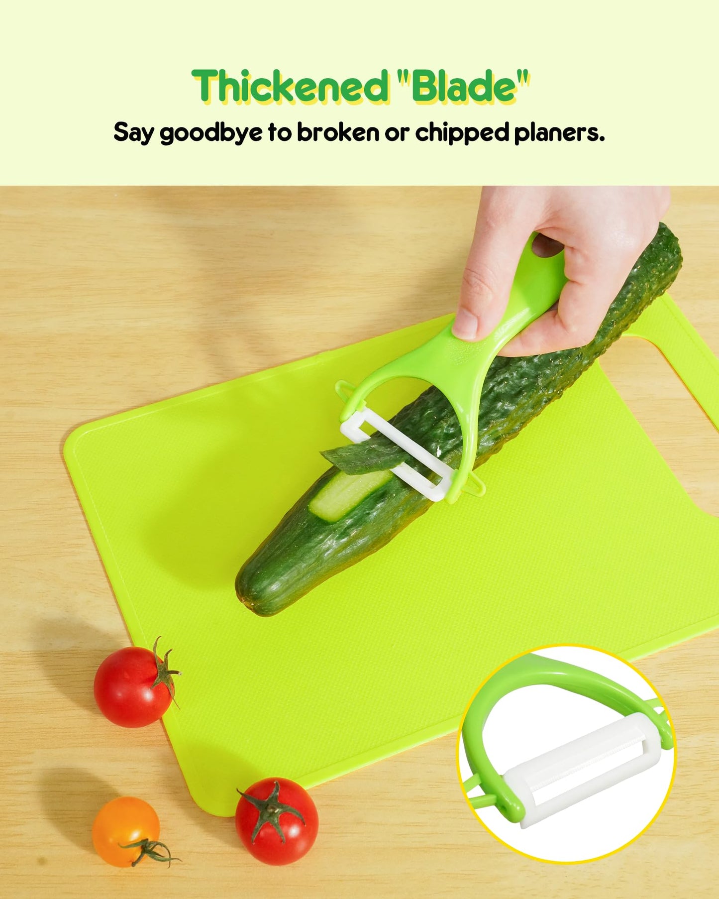 Melican Kids Knife Set – 5 Pcs Montessori Kitchen Tools for Toddlers, Real Cooking, BPA Free