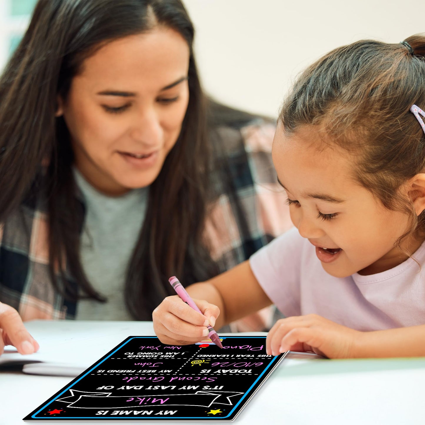Melisheer First Day of School Chalkboard – Reusable 14x11 Dual-Sided Sign