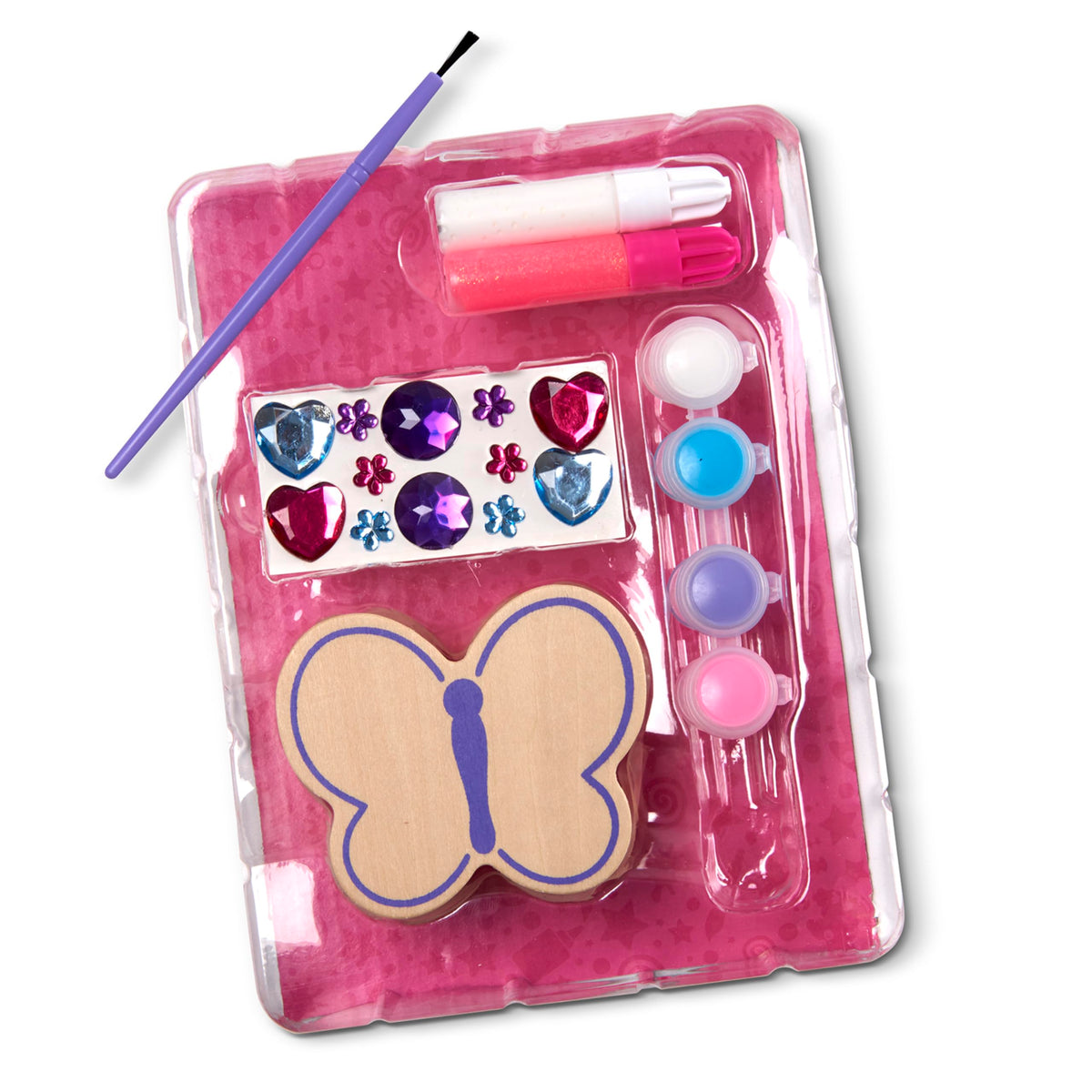 Melissa & Doug Created by Me! Butterfly Box – Wooden Craft Kit for Kids