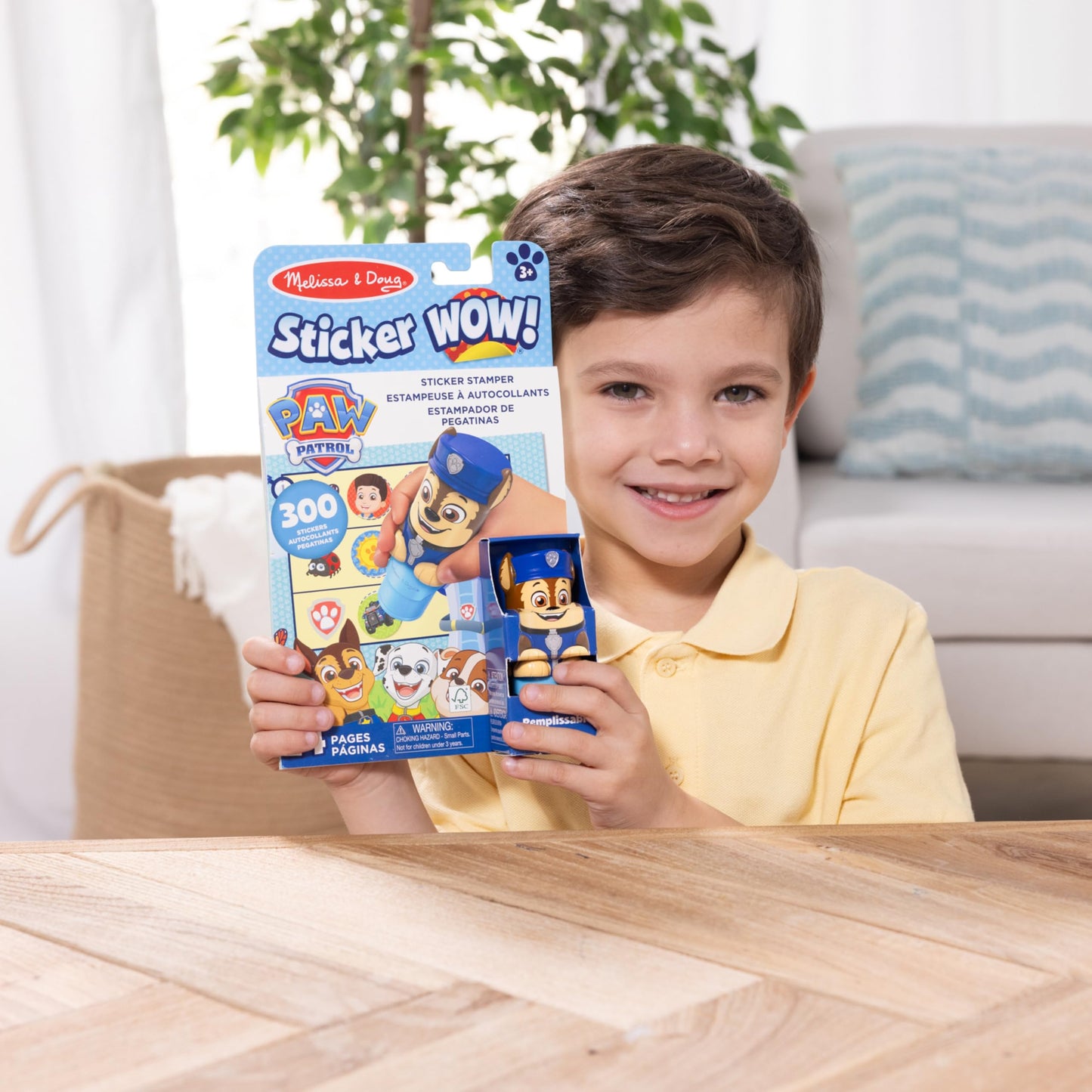 Melissa & Doug Sticker WOW! 24-Page PAW Patrol Chase Activity Pad with 300 Stickers – FSC Certified