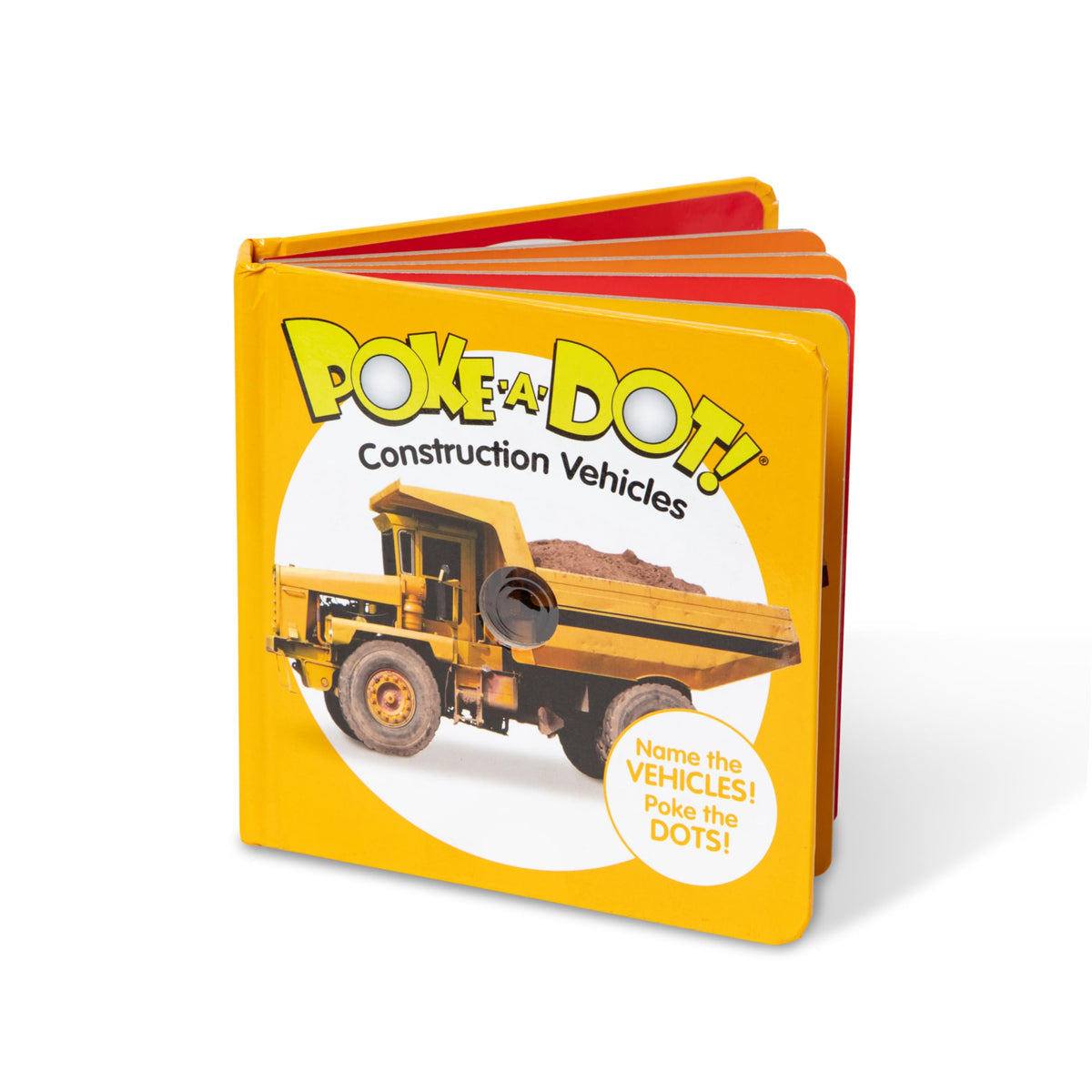 Melissa & Doug 41533 Poke-a-Dot Construction Vehicles – 10-Page Interactive Board Book (Ages 3+)