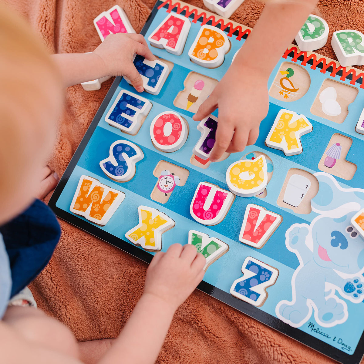Melissa & Doug Blue's Clues & You! Alphabet Wooden Chunky Puzzle – 26 Letters