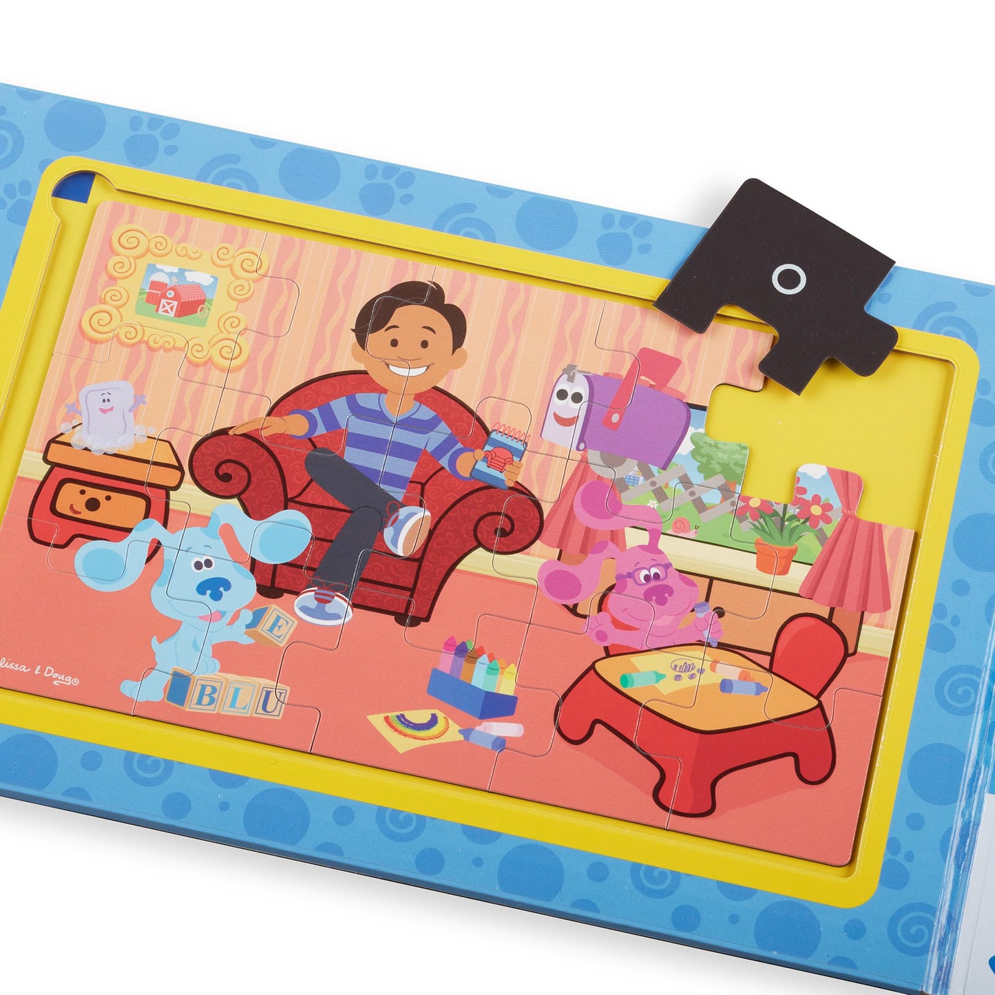 Melissa & Doug Blue's Clues & You! Take-Along Magnetic Puzzles – 2x15-Piece Set