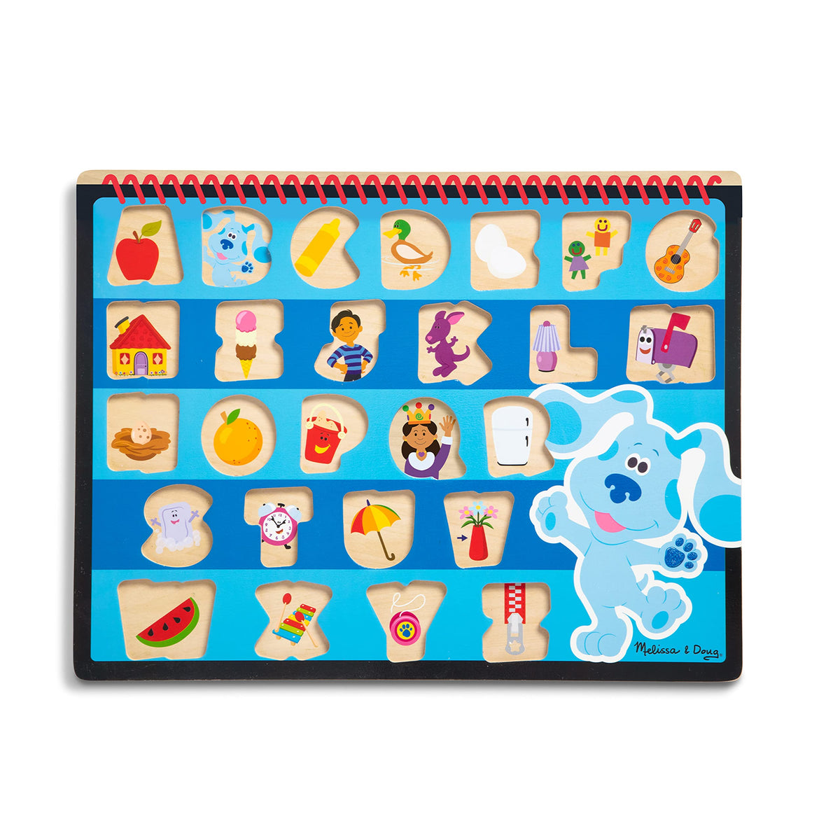 Melissa & Doug Blue's Clues & You! Alphabet Wooden Chunky Puzzle – 26 Letters