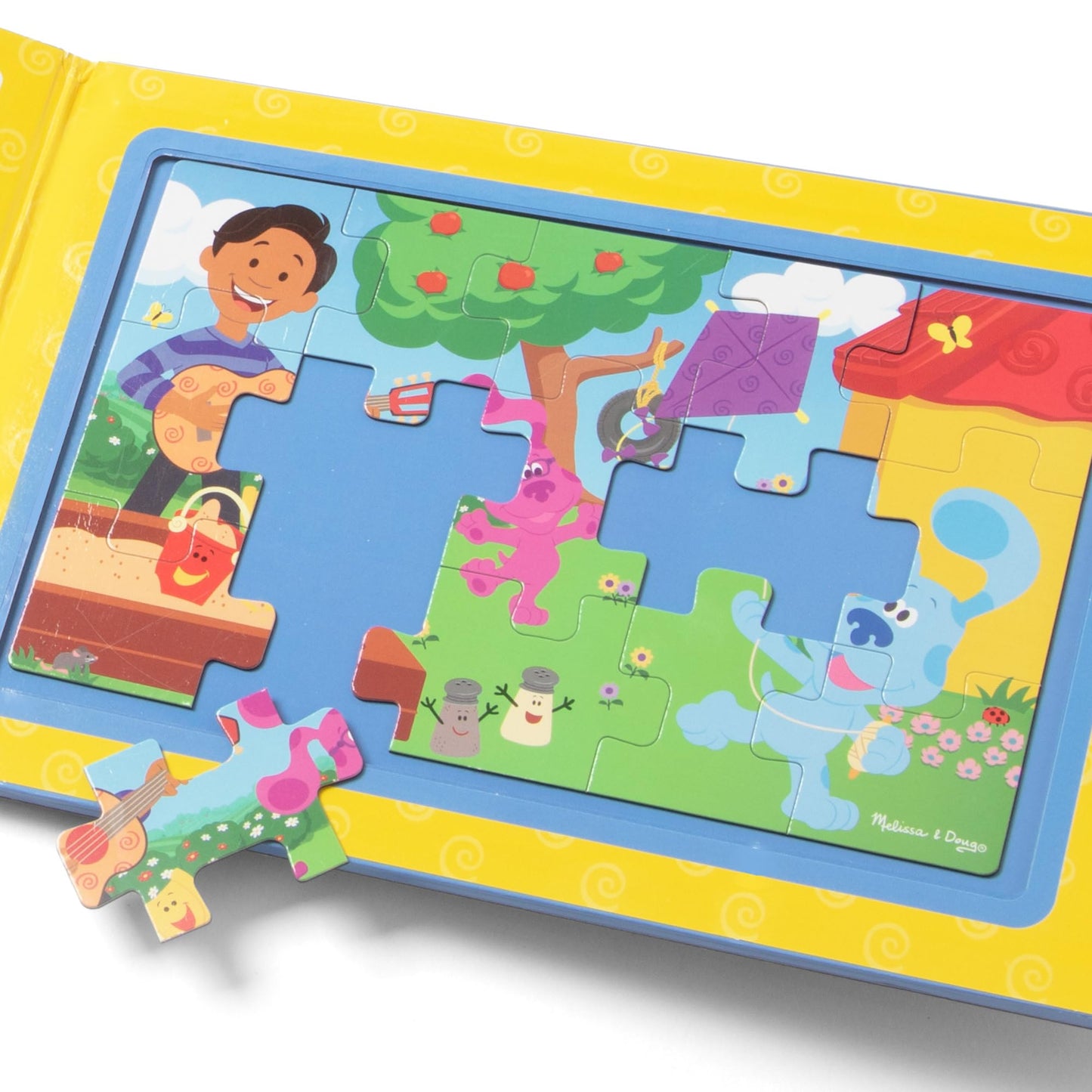 Melissa & Doug Blue's Clues & You! Take-Along Magnetic Puzzles – 2x15-Piece Set