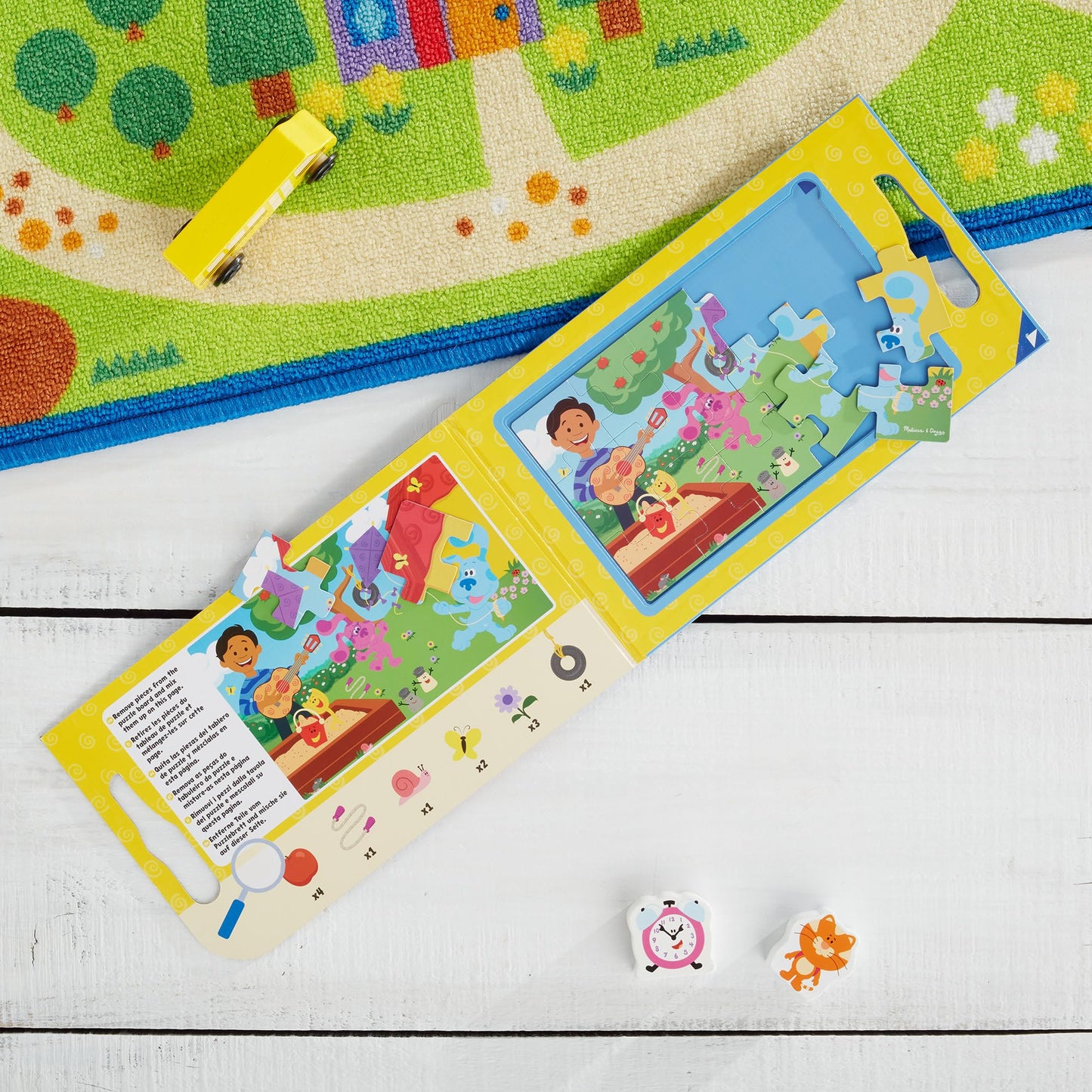Melissa & Doug Blue's Clues & You! Take-Along Magnetic Puzzles – 2x15-Piece Set