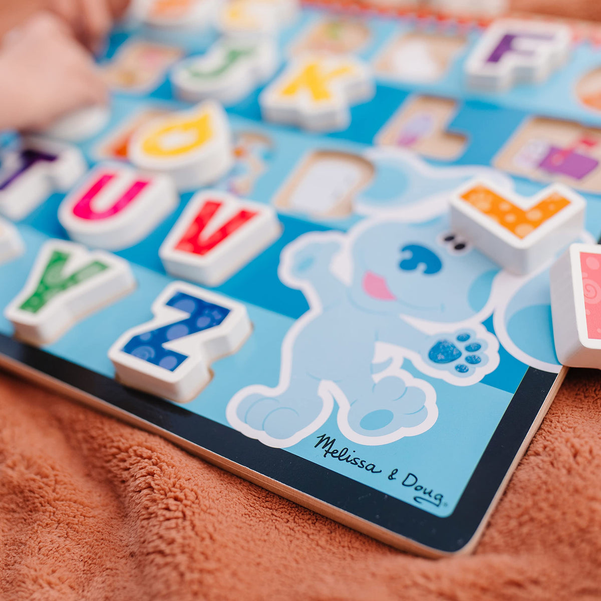 Melissa & Doug Blue's Clues & You! Alphabet Wooden Chunky Puzzle – 26 Letters