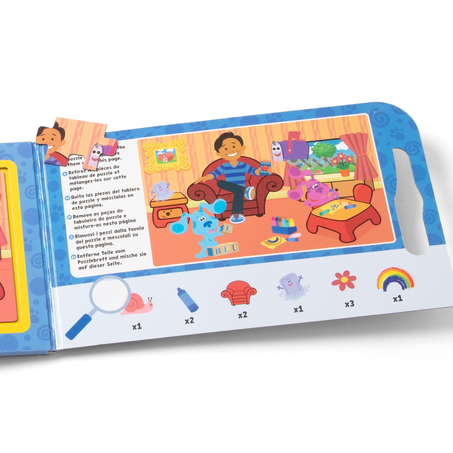 Melissa & Doug Blue's Clues & You! Take-Along Magnetic Puzzles – 2x15-Piece Set