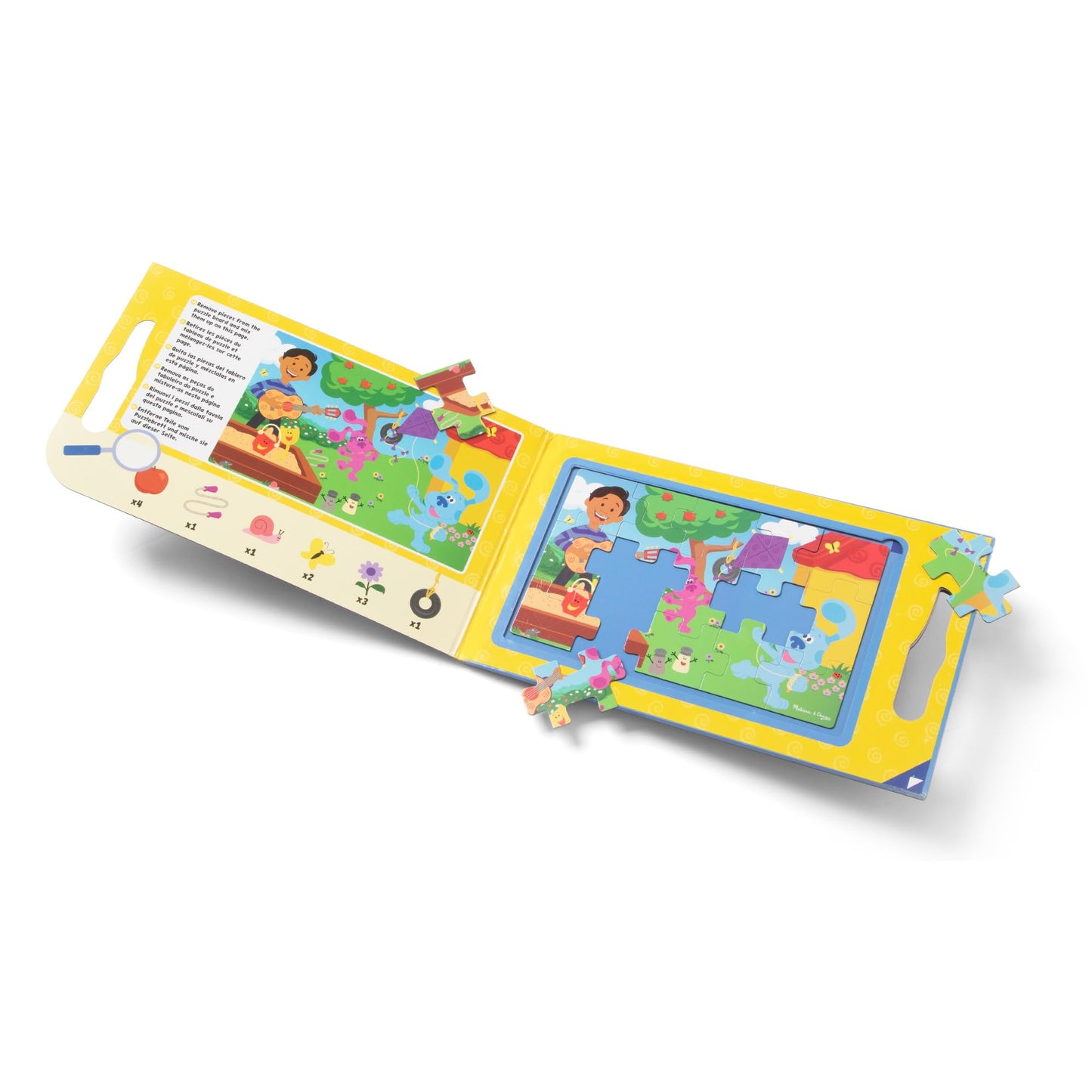 Melissa & Doug Blue's Clues & You! Take-Along Magnetic Puzzles – 2x15-Piece Set