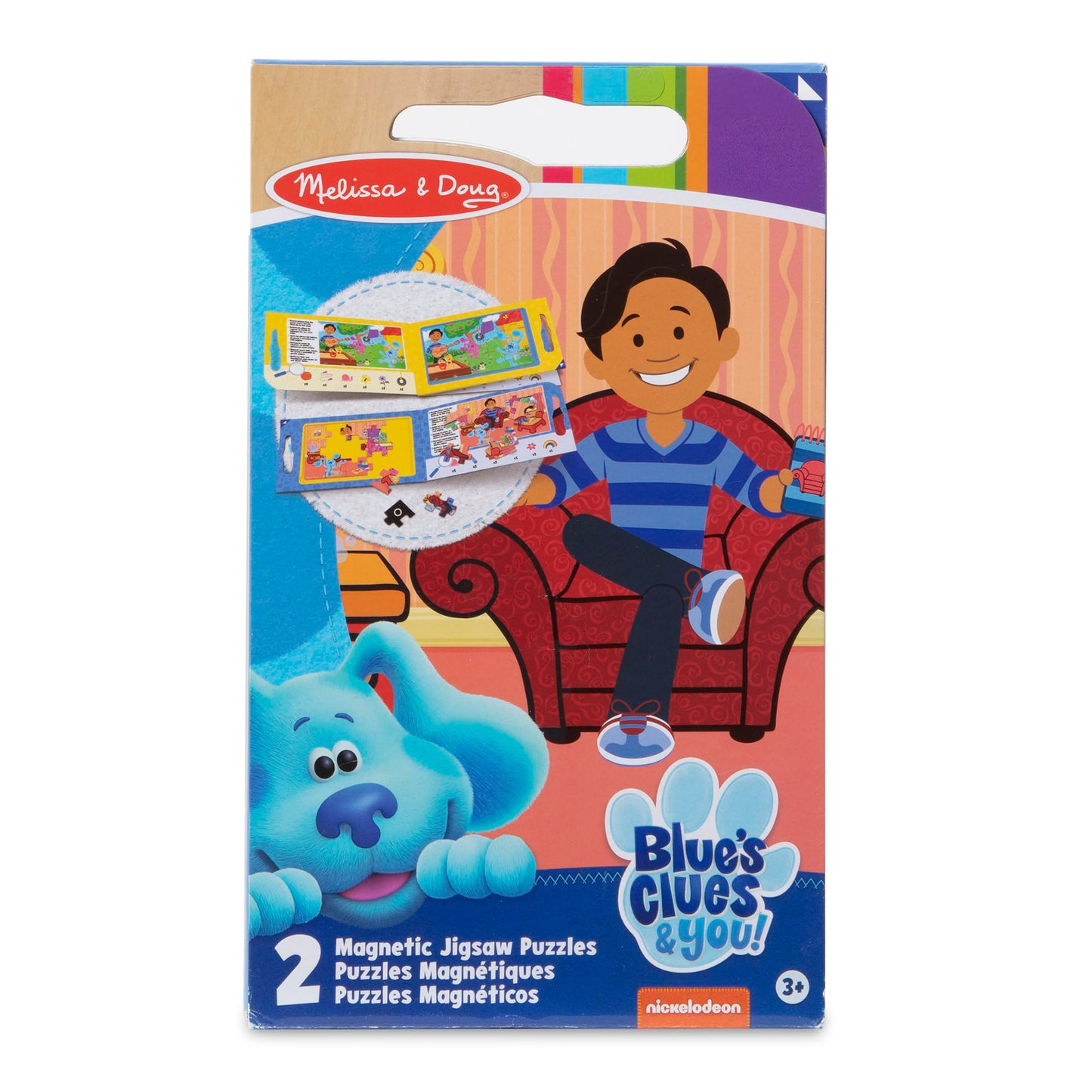 Melissa & Doug Blue's Clues & You! Take-Along Magnetic Puzzles – 2x15-Piece Set