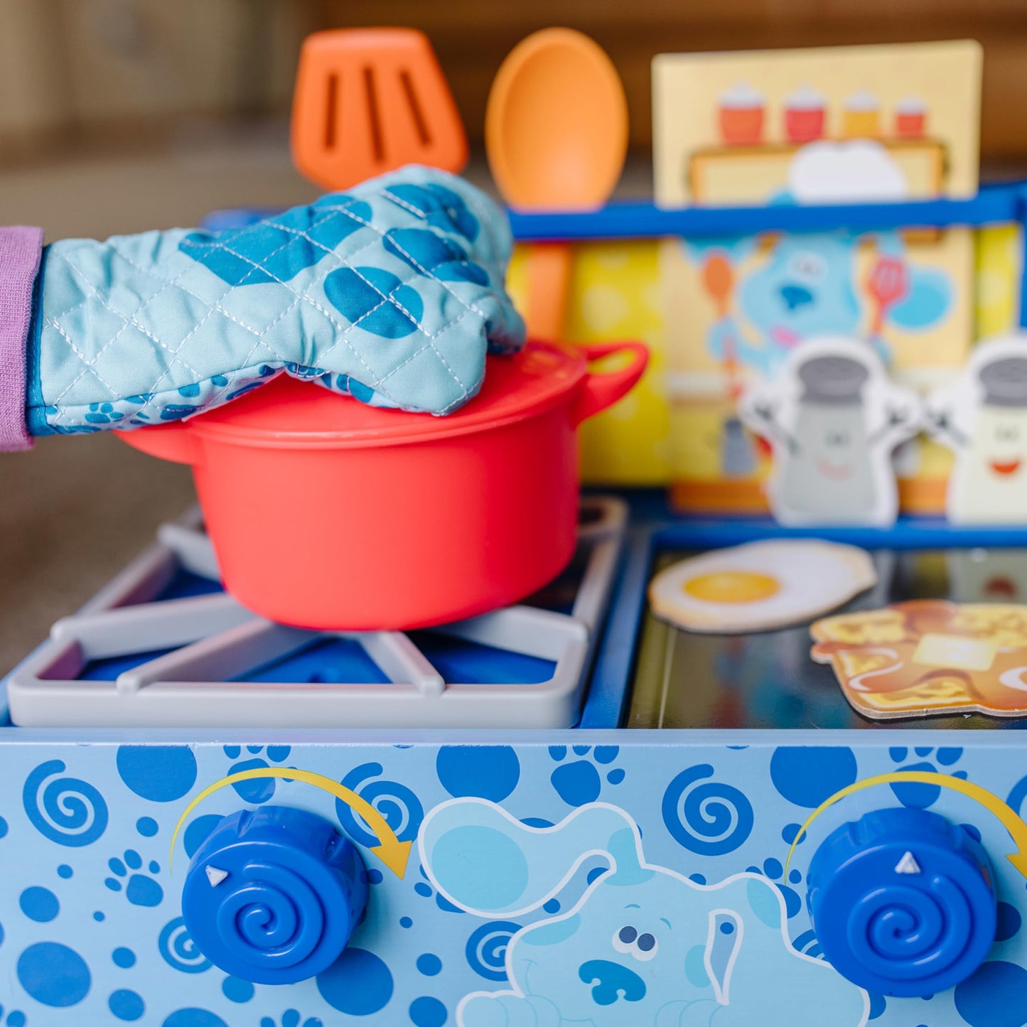 Melissa & Doug Blue's Clues & You! Wooden Cooking Play Set - 42 Pieces