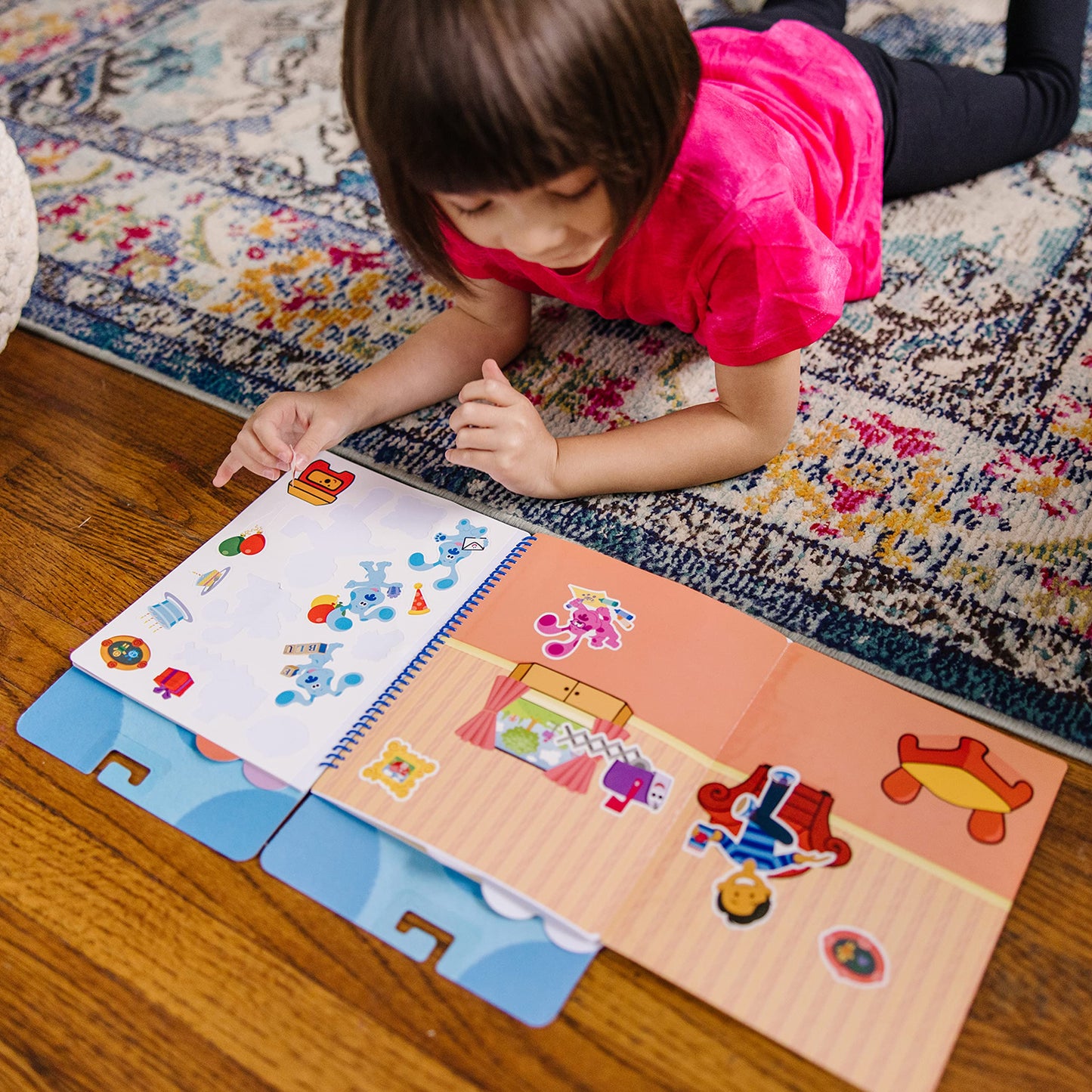 Melissa & Doug Blue's Clues & You Restickable Stickers Pad – Places Blue Loves