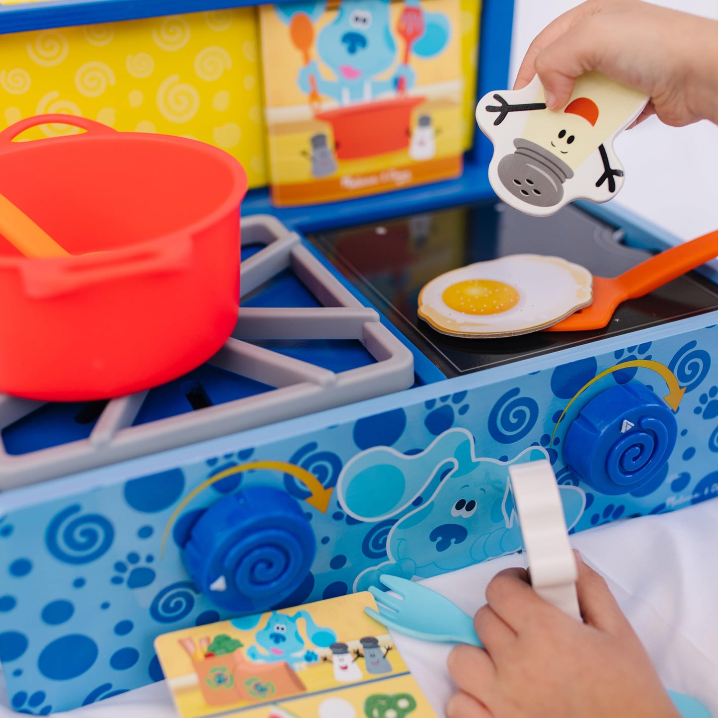 Melissa & Doug Blue's Clues & You! Wooden Cooking Play Set - 42 Pieces