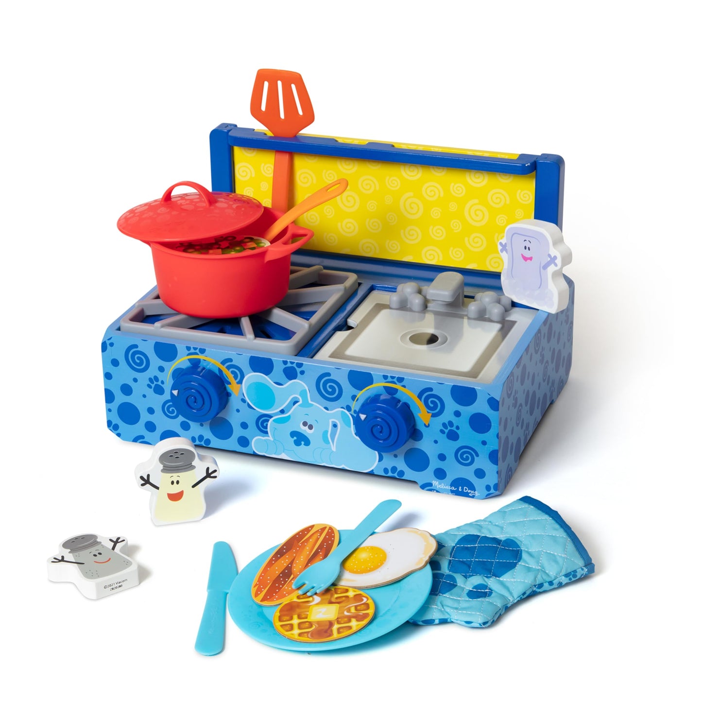 Melissa & Doug Blue's Clues & You! Wooden Cooking Play Set - 42 Pieces